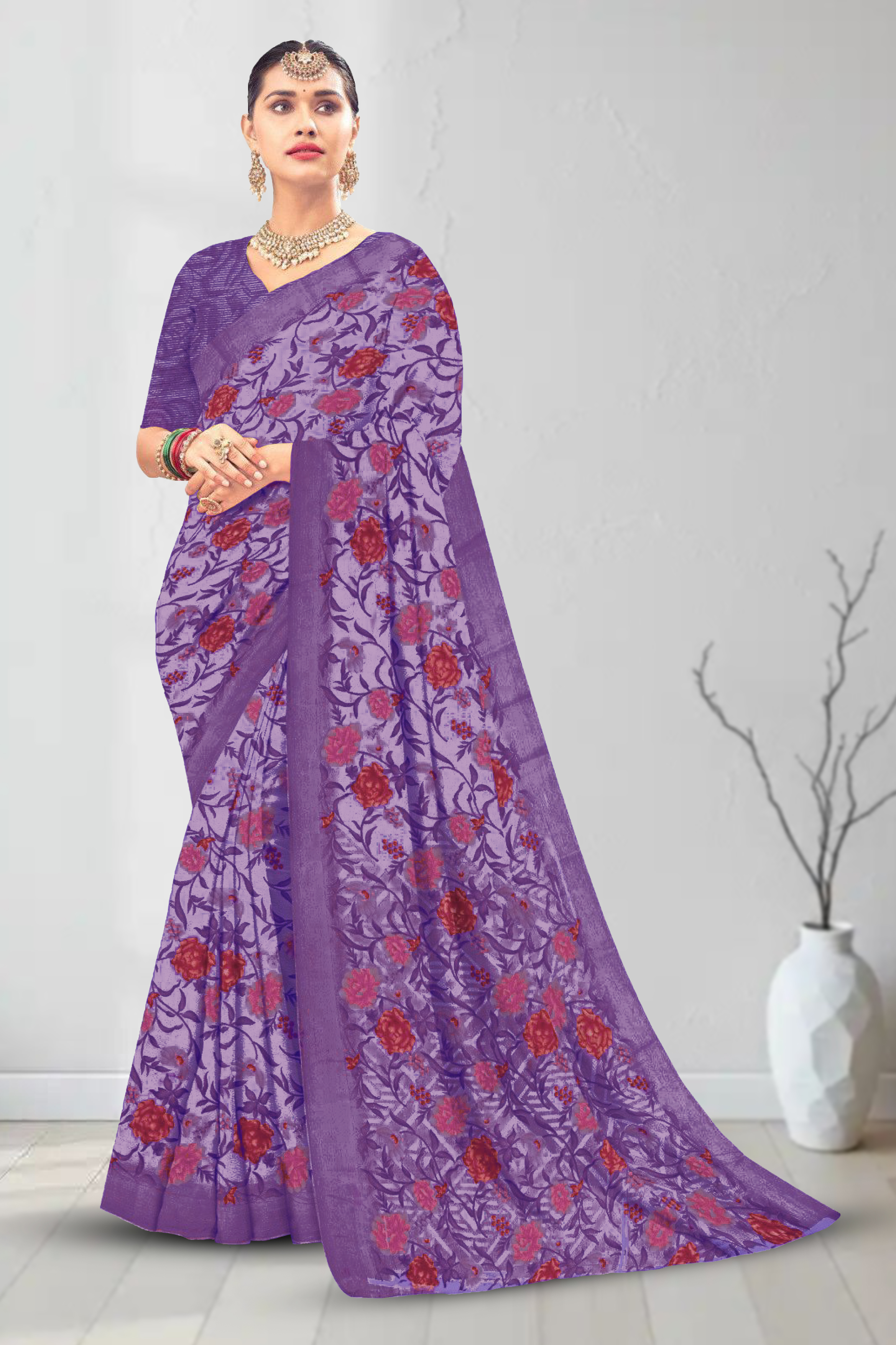 Banarasi Saree Mahogany Maroon Banarasi Saree saree online